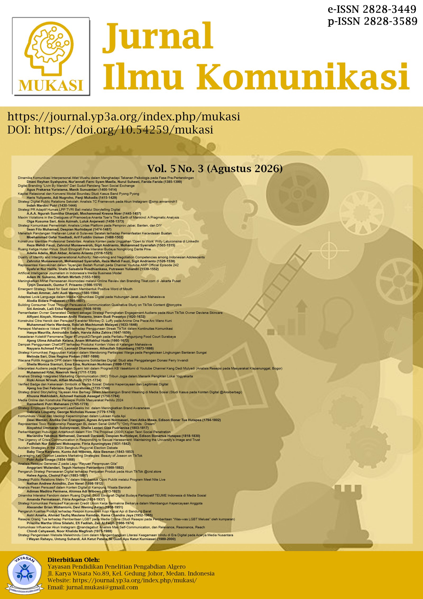 					View Vol. 5 No. 3 (2026): Agustus 2026
				